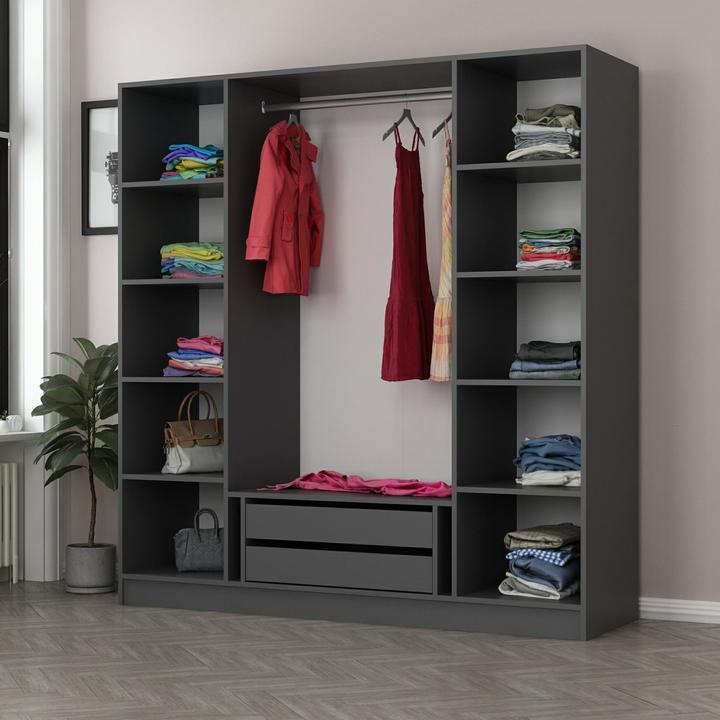 Actual product image Skye Decor Kale Mirror Four Door Wardrobe