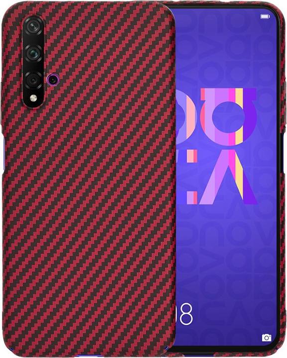 Actual product image Techsuit - Carbonite FiberShell - Huawei Nova 5T / Honor 20 - Red (Huawei Nova 5T, Fee 20)