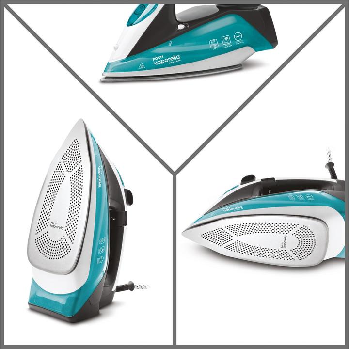 Actual product image Polti Iron PLEU0253 Vaporella Quick & Slide QS220 Steam Iron, 2400 W, Water tank capacity 350 ml, Cont (2400 W, 40 g/min)
