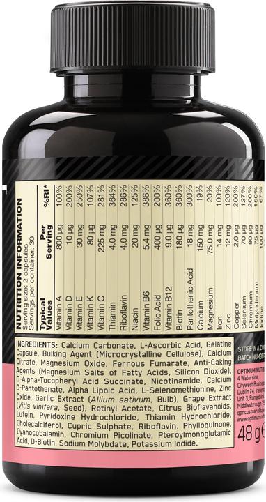 Produktbild Optimum Nutrition Opti-Women (1 Stück, Kapseln, 55 g)