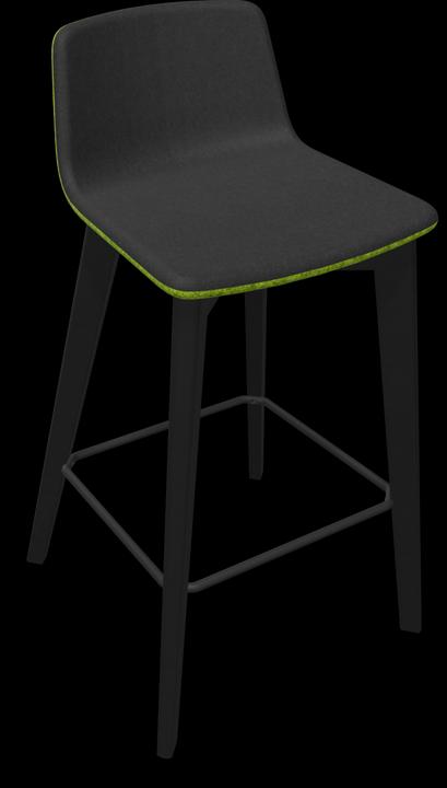 Noir, Frêne teinté noir, Mélange de vert clair