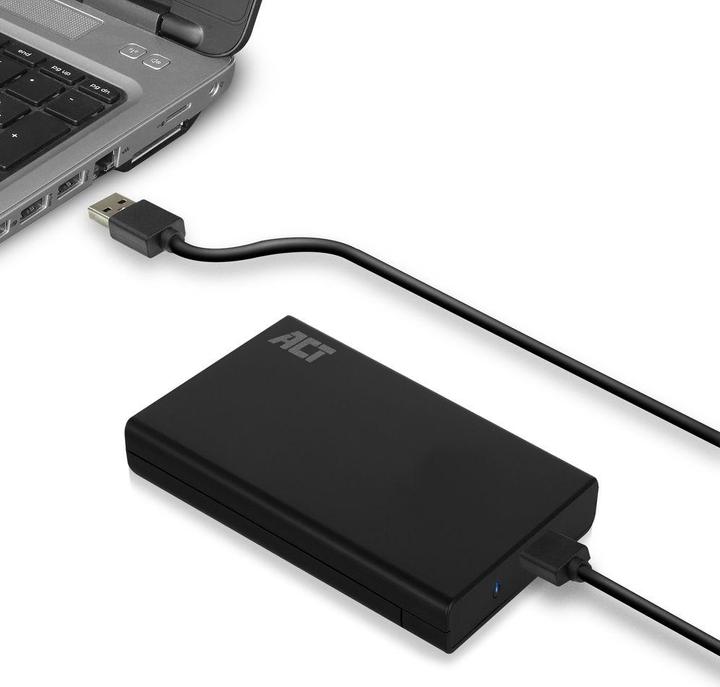 Actual product image 2.5" SATA hard drive enclosure, screwless, USB 3.2 Gen1 (2.5")