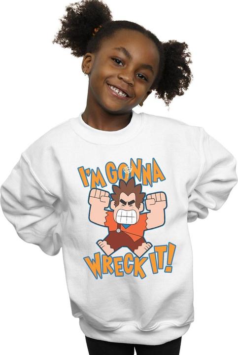 Actual product image Disney Girls Wreck It Ralph I'm Gonna Wreck It Sweatshirt (116)
