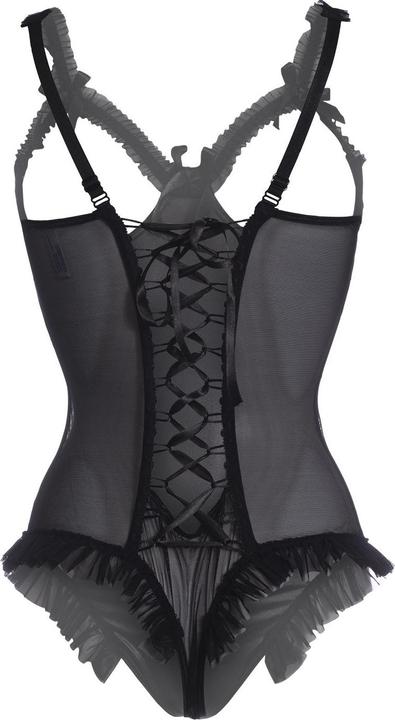 Produktbild Christine Le Duc Wetlook Body mit offenem Schritt/Cups Mistique (S/M)