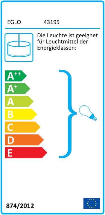 Label énergétique EGLO Rampside (E27)