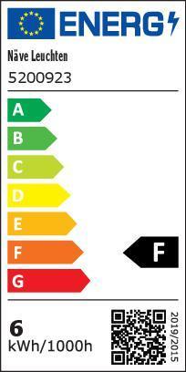Etichetta energetica Näve Striscia LED (Bianco caldo, 500 cm, Interno)
