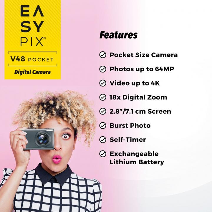Image du produit Easypix V48 Pocket anthracite (8 Mpx)