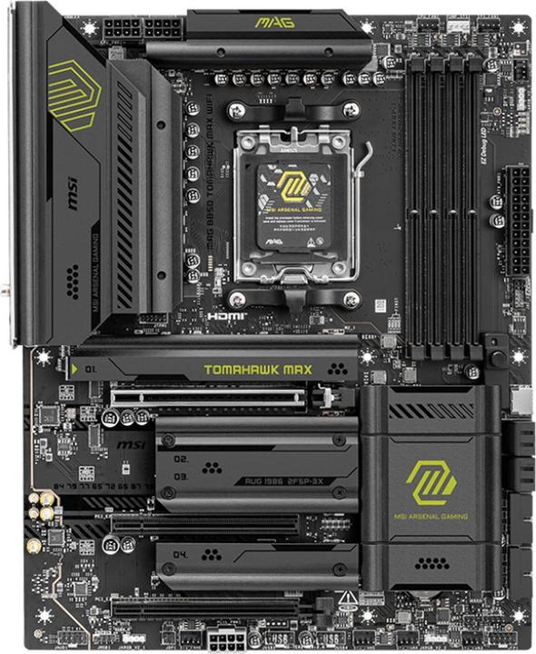 Actual product image MSI MAG B850 Tomahawk Max WIFI (AM5, AMD B850, ATX)
