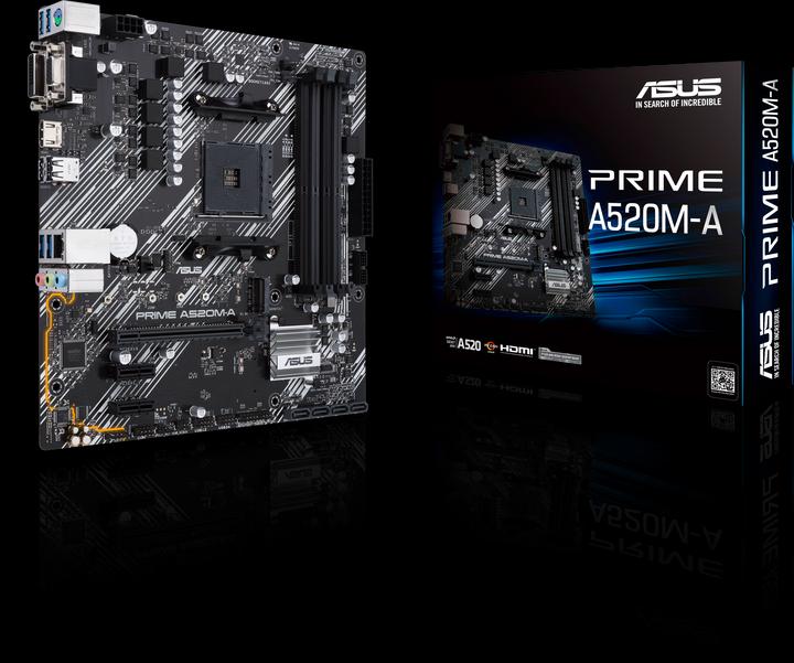 Immagine prodotto ASUS PRIME A520M-A II/CSM (AM4, AMD A520, mATX)