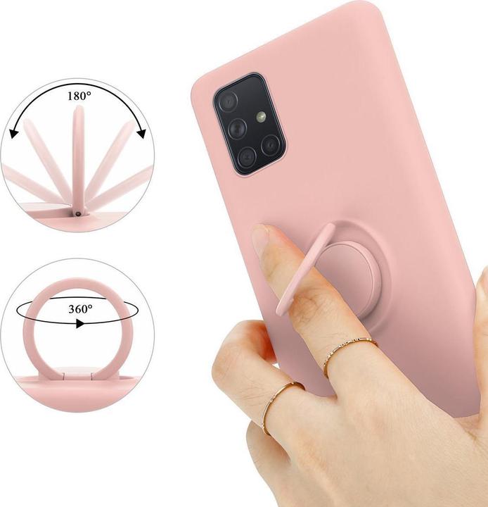 Actual product image Cadorabo Bumper TPU Liquid Ring Silicone Case (Samsung Galaxy A71)