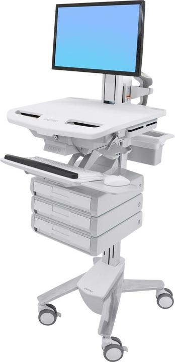 Actual product image Ergotron Cart with LCD Pivot, 3 Drawers - Cart - for LCD Display / PC Equipment (Open