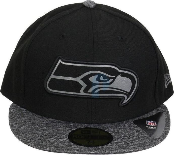 Actual product image New Era NFL - Seattle Seahawks - Grey Collection 59Fifty Cap Black 6 7/8 (56)