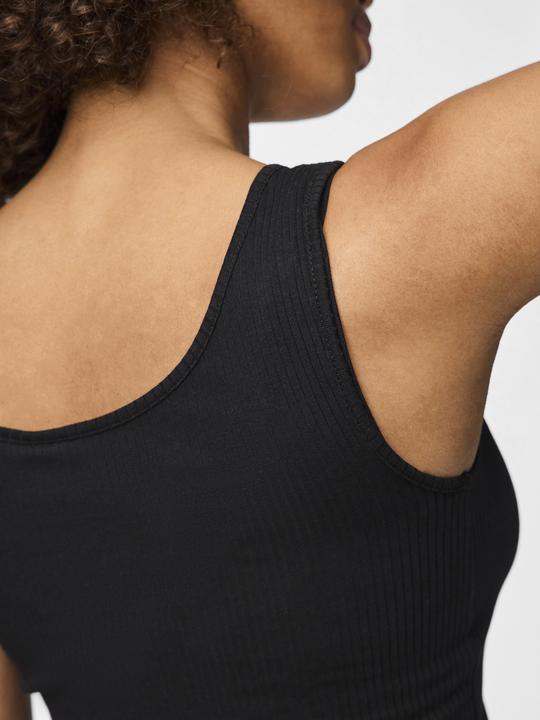 Actual product image Pieces Ribbed cotton top (XS)