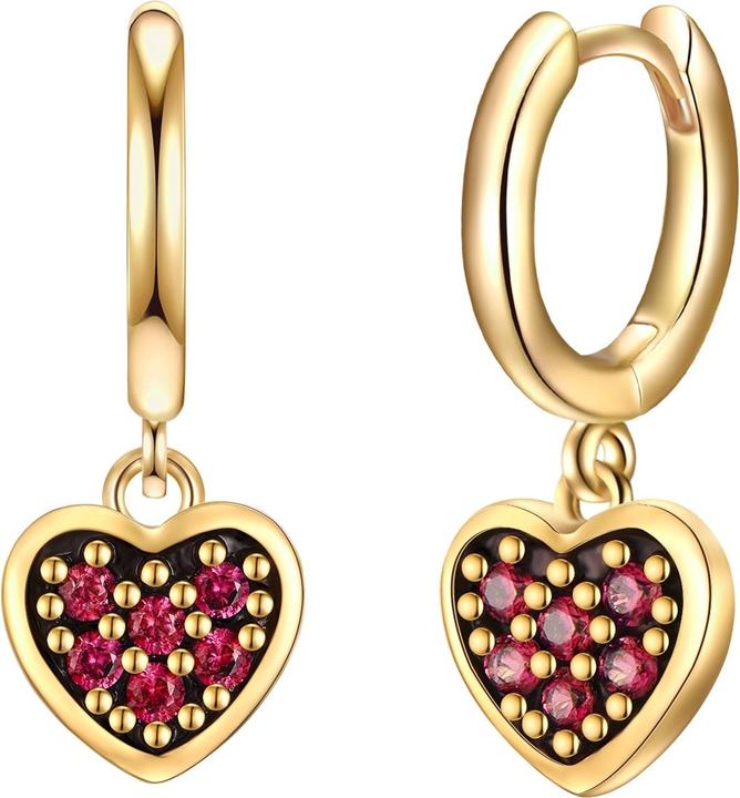 Glanzstücke München Damen Ohrringe Herz Sterling Silber - 34620 (Sterling Silber)