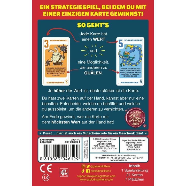 Actual product image Exploding Kittens Power Hungry Pets (German)