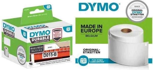 Produktbild Dymo LW-Kunststoff-Etiketten, 2 Rollen a 450 Etiketten