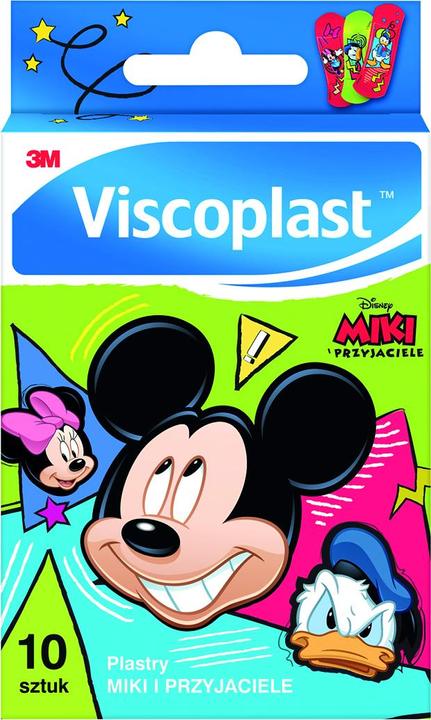 Viscoplast Set -plasters, mickey and friends, 10 pieces, mixed colours (10 x)