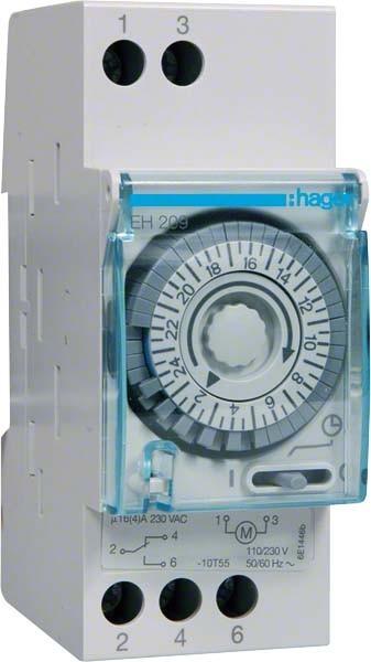 Actual product image Hager HAG EH209 Electromechanical time switch without power reserve