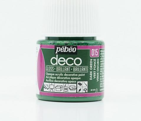 Image du produit Pebeo Deco Couleur acrylique brillante (Vert foncé, 45 ml)