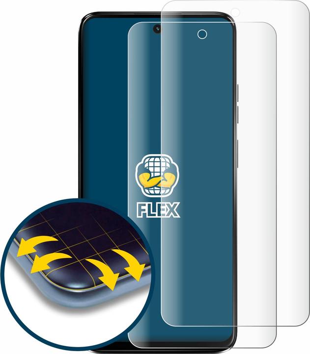 Produktbild BROTECT Fullscreen Schutzfolie Displayschutz Folie Klar Transparent (2 Stück, Motorola Moto G34)