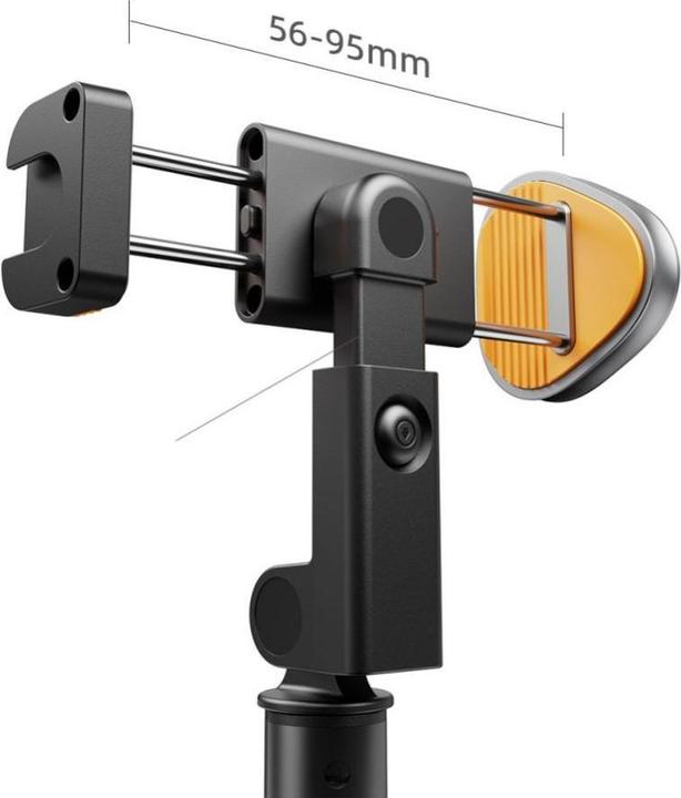 Actual product image Tech-Protect L08S Bluetooth selfie stick with remote control, tripod up to 141cm - black