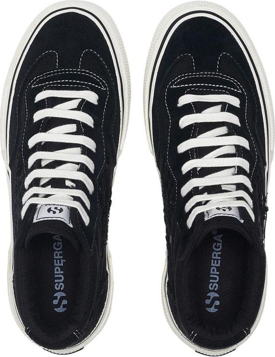 Actual product image Superga Womens/Ladies 3141 Revolley Swallowtail Ripped Mid Cut Trainers (42)