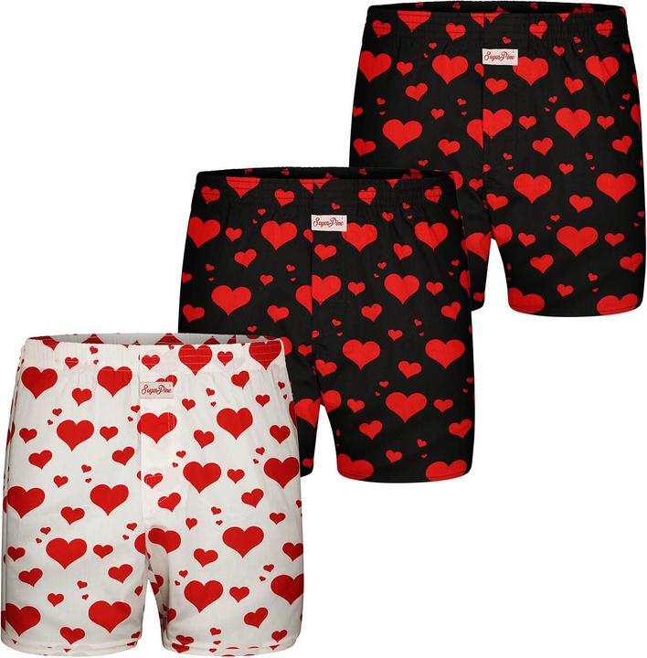 Immagine prodotto Sugar Pine Boxer San Valentino (L, confezione da 3)
