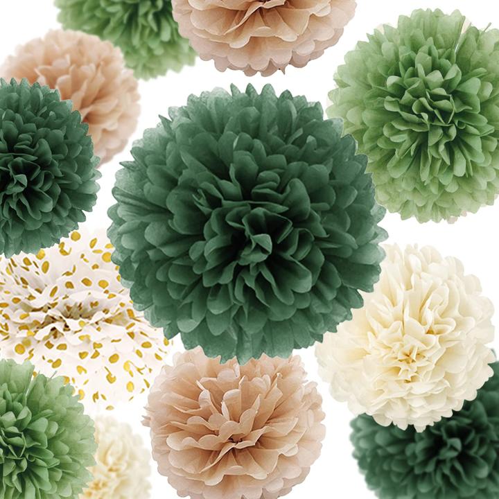 Actual product image I Am Creative Paper pompom decoration