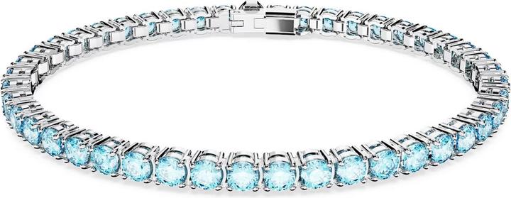 Produktbild Swarovski Matrix Tennis Armband Rundschliff Blau (17.50 cm, Swarovski Metall)