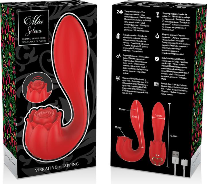 Actual product image Mia Selena Stimulator Vibrate + Flaps Red