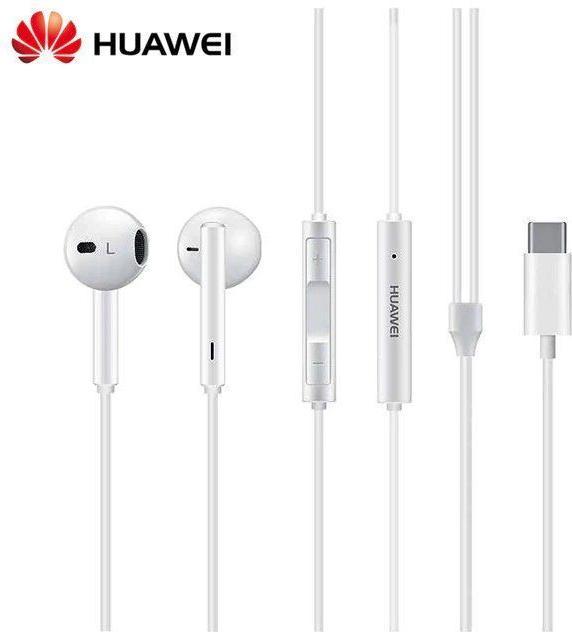 Actual product image Huawei CM33 Type-C Stereo Headset, White (Bulk Pack) (ANC, Cable)