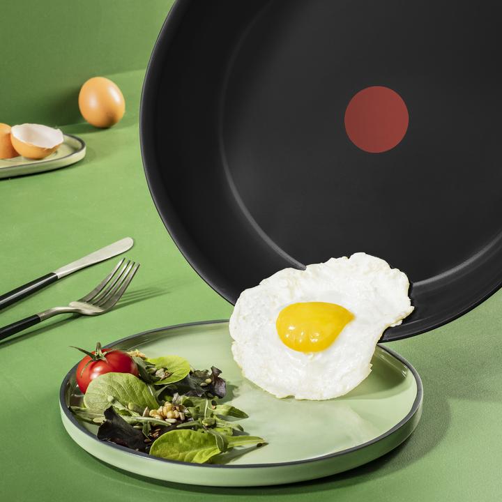 Produktbild Tefal Renew Black Keramische Koekenpan - 28 cm - Inductie (28 cm, Bratpfanne, Aluminium)