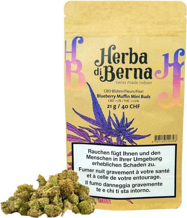 Immagine prodotto Herba di Berna Mini-budini ai mirtilli (21 g, Interno)