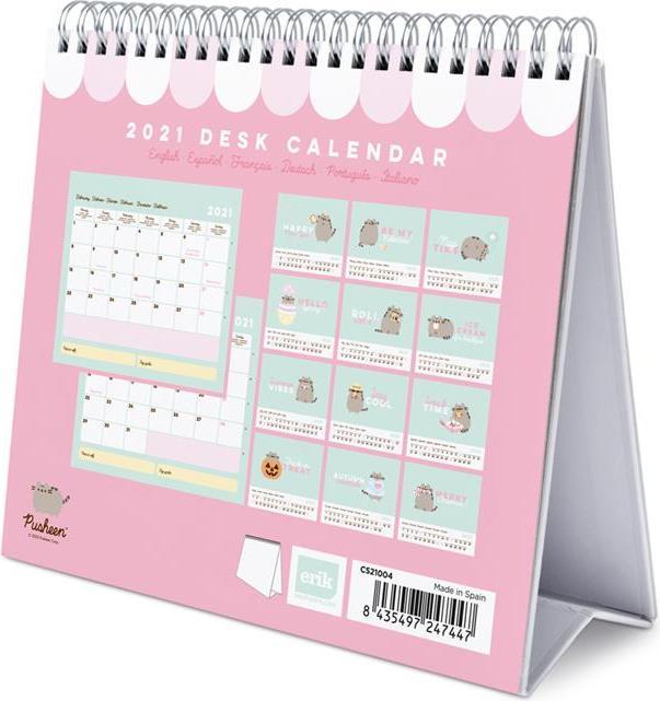 Actual product image Pusheen Table Calendar from the Foodie Collection 2021 (17 x 20 cm)