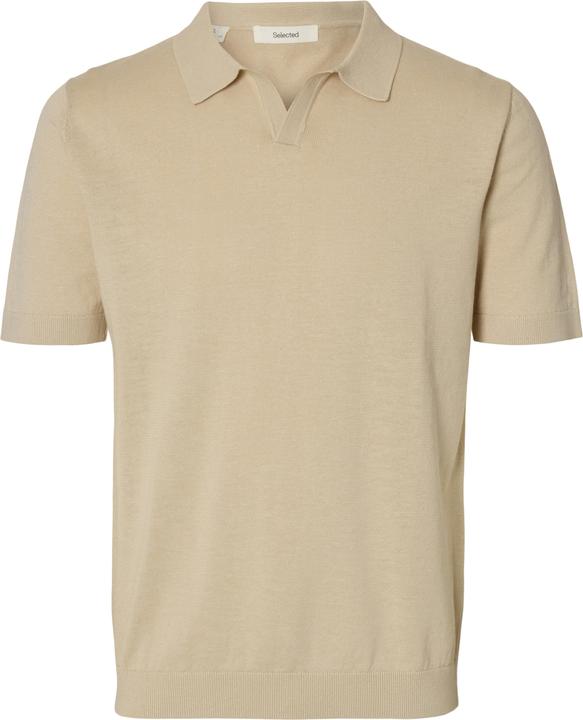 Selected Homme Slhmattis Ss Knit Sun Open Polo Noos