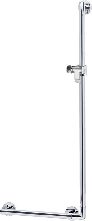Keuco Winkelgriff Plan Care 90 mit Brausehalter 56,5 x 126,5 cm chrom 34906