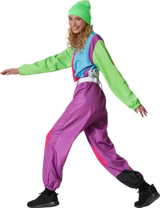 Produktbild tectake Damenkostüm Retro 80er 90er Ski Anzug (XXL)