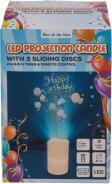 Actual product image Ootb LED projection candle "Celebrations, 8 x 15 cm (8 x)