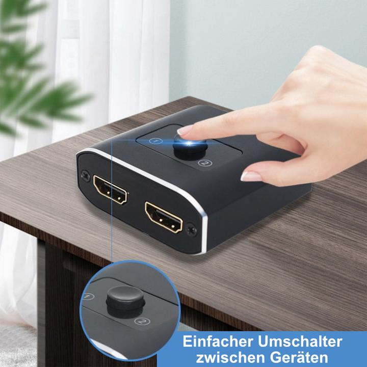 Produktbild Hermex HDMI-Switch HDMI-Verteiler HDMI-Umschalter 4K@60Hz bidirektional