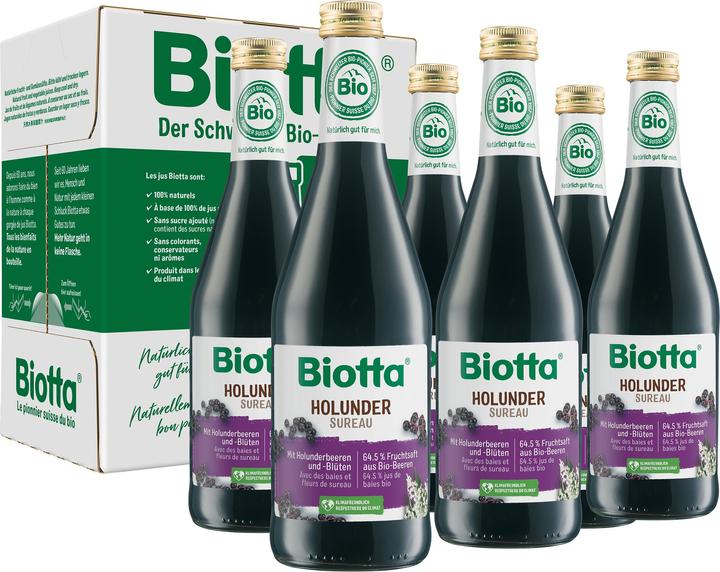 Immagine prodotto Biotta Sambuco biologico (6 x 50 cl)