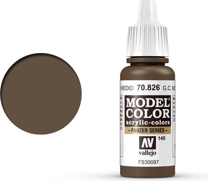 Image du produit Vallejo Couleur du modèle - German Camouflage Medium Brown (70.826) (French Camouflage Medium Brown, 17 ml)