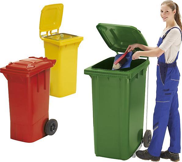 Immagine prodotto eurokraft pro Cestino grande in plastica, secondo DIN EN 840 (80 l)