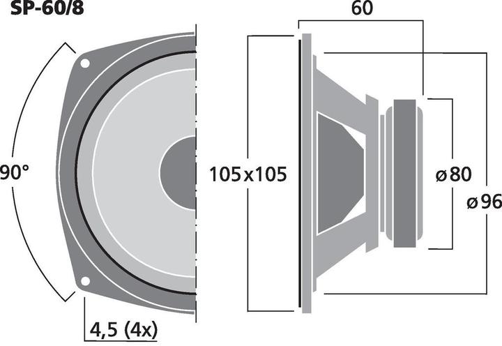 Immagine prodotto Monacor Mini altoparlante per bassi (1 pz.)