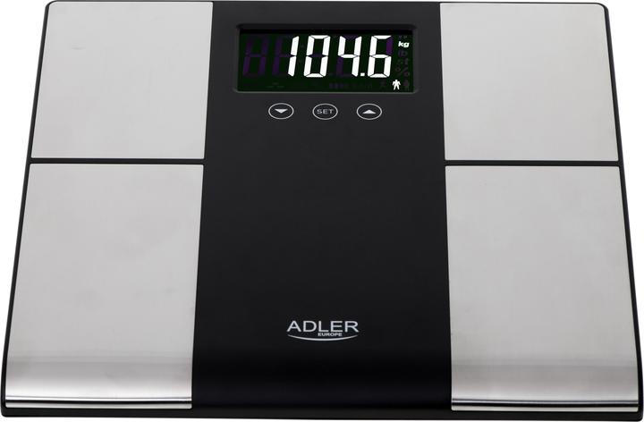 Actual product image Adler AD 8165 Personal Scale Rectangle, Electronic Personal Scale (225 kg)