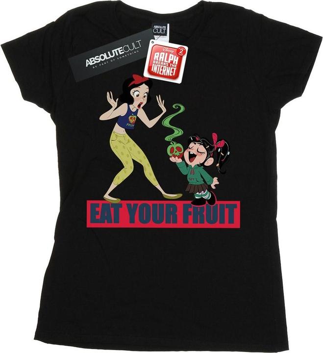 Actual product image Disney Womens/Ladies Wreck It Ralph Eat Your Fruit Cotton T-Shirt (L)