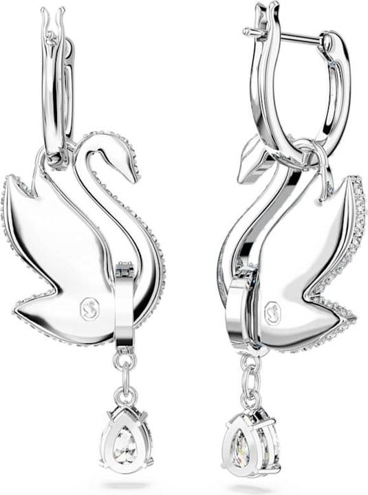 Image du produit Swarovski Iconic Swan Drop Boucles d'oreilles Cygne bleu (Métal Swarovski)