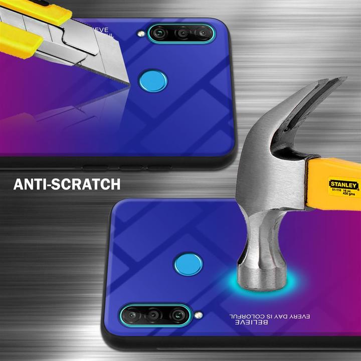 Produktbild Cadorabo TPU 2 Farben Glas Cover (Huawei P30 Lite)