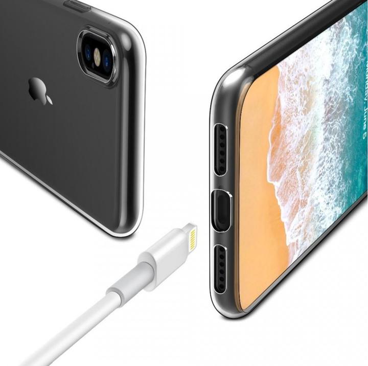 Actual product image Screenguard Apple iPhone X Flexible TPU Clear Case (Apple iPhone X)