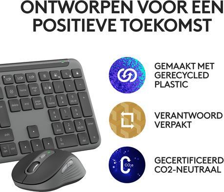 Image du produit Logitech Sgn Slim Combo Mk950 Business (FR, Sans fil)