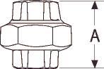 Actual product image Georg Fischer Galvanised equal union,1 1/4in BSPP F-F